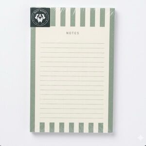 Anthropologie Ruff House Print Shop Striped Notepad